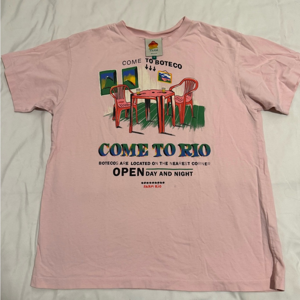 FARM Rio Boteco Pink T-Shirt